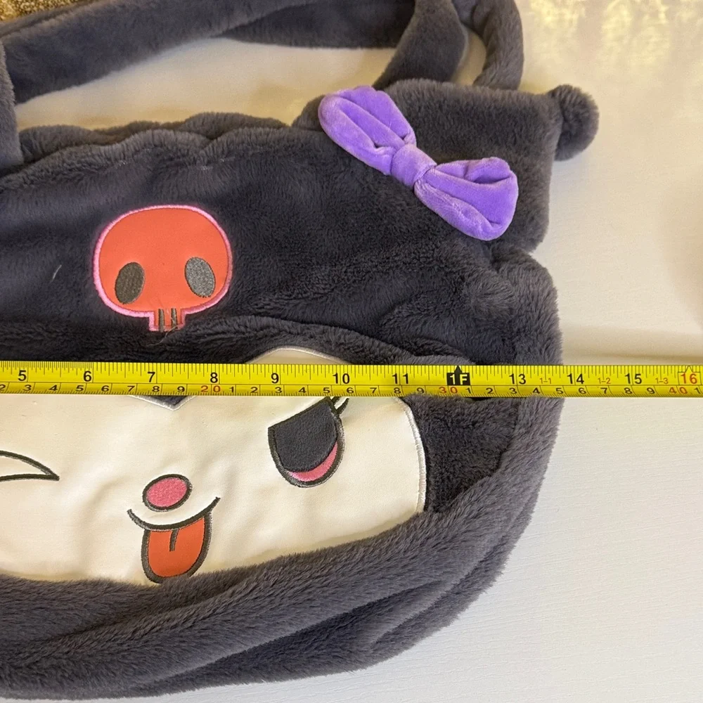 Playful Gray  and Purple Character Bag